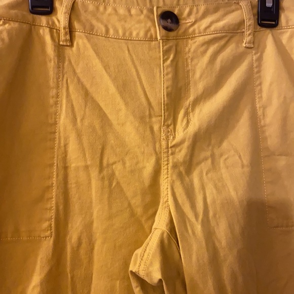 Cabi Utility Trousers Pants 2021 Mustard Yellow Size 16 - Picture 6 of 13